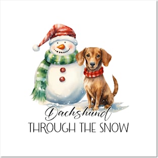 Dachshund Through The Snow Posters and Art